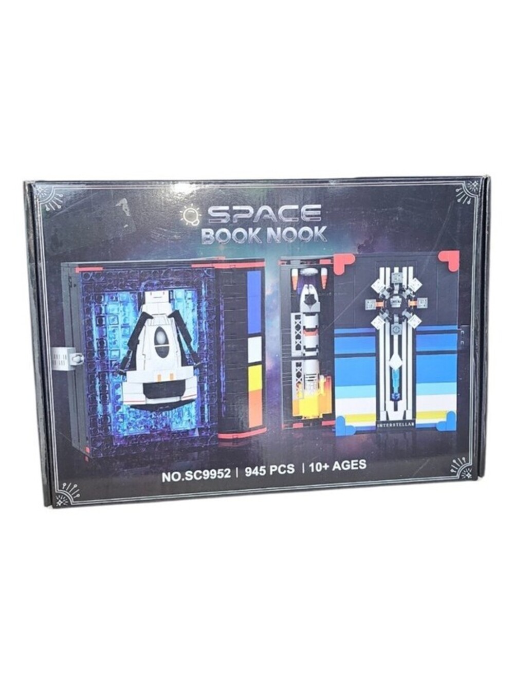 Magic Space Book Nook Building Blocks Set With LED Light 945 Pcs NEW